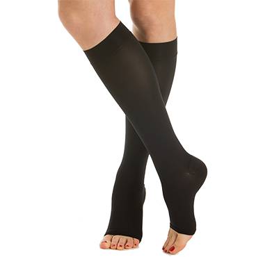 Vớ y khoa điều trị suy tĩnh mạch, dạng gối, hở ngón Class II - Cotton - Art.M2050A