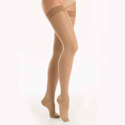Vớ y khoa điều trị suy tĩnh mạch, dạng đùi, bít ngón Class II - Microfiber Soft - Art.M2170