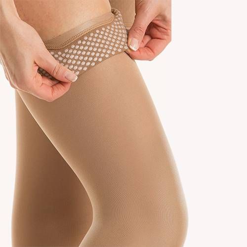 Vớ y khoa điều trị suy tĩnh mạch, dạng đùi, bít ngón Class II - Microfiber Soft - Art.M2170