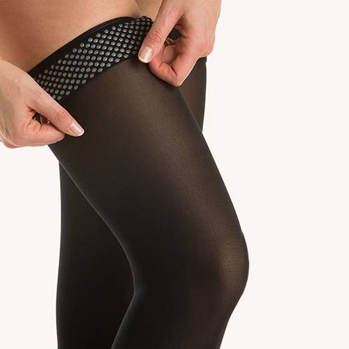 Vớ y khoa điều trị suy tĩnh mạch, dạng đùi, bít ngón Class II - Microfiber Soft - Art.M2170