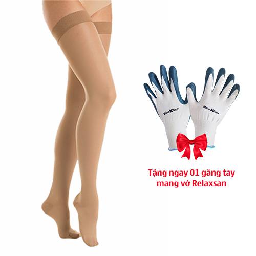 Vớ y khoa điều trị suy tĩnh mạch, dạng đùi, bít ngón Class II - Microfiber Soft - Art.M2170