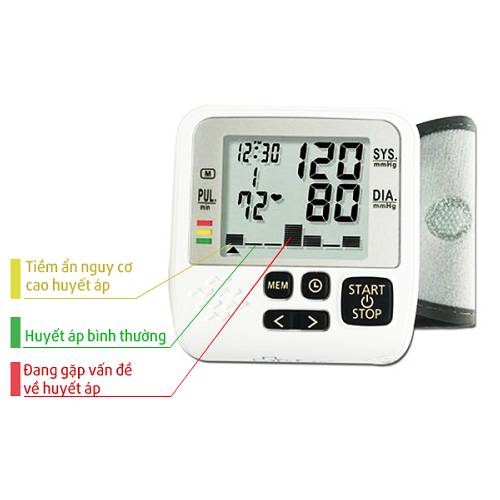 Máy đo huyết áp điện tử cổ tay MediKare-DK39 Plus