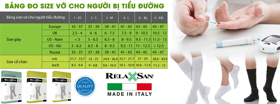 Vớ cho người tiểu đường - DM