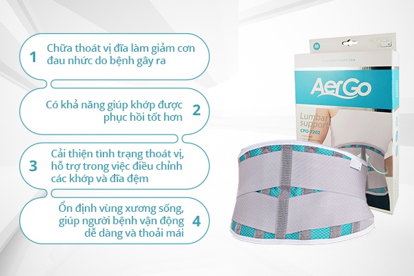 Ưu điểm Đai lưng cột sống Aergo CPO-7202 