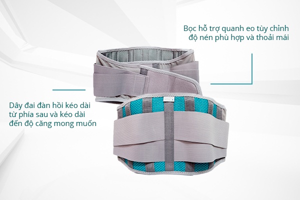 Dây đai lưng cột sống CPO-7202 có thể điều chỉnh độ căng nén tùy ý