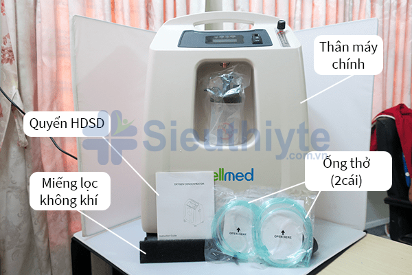Phụ kiện máy tạo oxy wellmed 10 lít