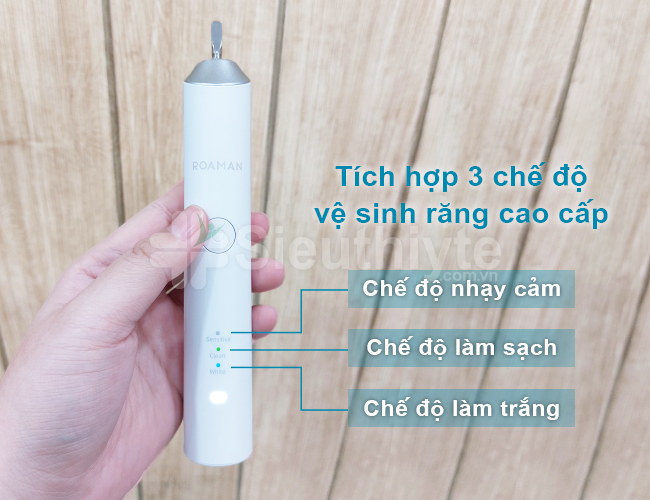 Tích hợp 3 chế độ vệ sinh cao cấp