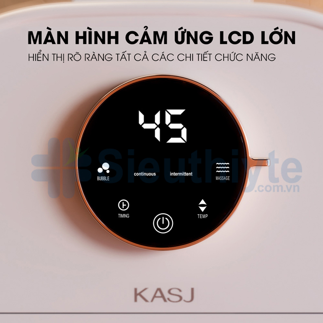 Bồn massage chân bấm huyệt 360 độ KASJ T6 - Hình 4