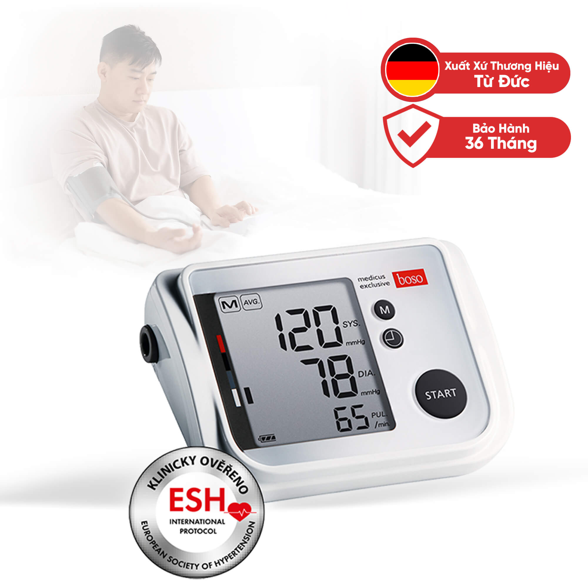 Máy đo huyết áp điện tử bắp tay Boso Medicus Exclusive