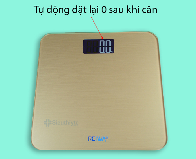 Cân sức khỏe điện tử Reiwa 30307A tự đặt lại 0 sau mỗi lần đo