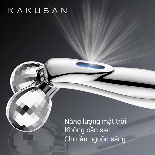Cây lăn massage Kakusan KB-213 sử dụng nguồn năng lượng mặt trời
