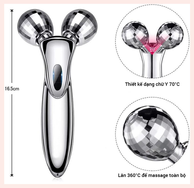 Cây lăn massage mặt và body Kakusan KB-213 có kích thước nhỏ gọn
