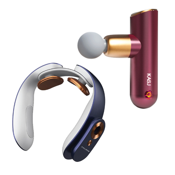Combo Máy massage cổ cao cấp KASJ A1 & Súng massage cầm tay mini KASJ A3