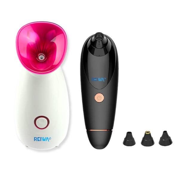 Combo Máy xông hơi mặt Reiwa WT-300 & Máy hút mụn đầu đen 2in1 Reiwa