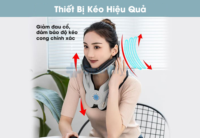 Đai kéo giãn cột sống cổ Alphay JQAH-8 - Hình 2
