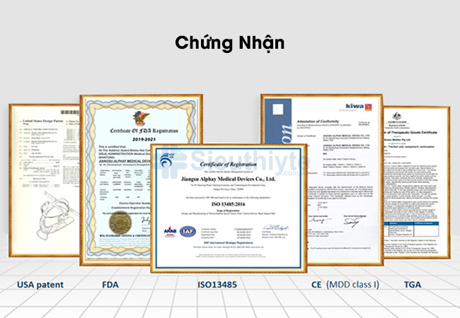 Chứng nhận sản phẩm chất lượng của Đai Alphay JQAH-8