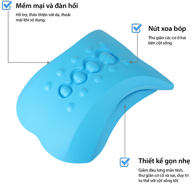 gối trị đau lưng