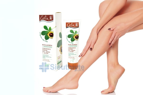 Ưu điểm của kem thoa hỗ trợ chữa suy giãn tĩnh mạch chân Celia