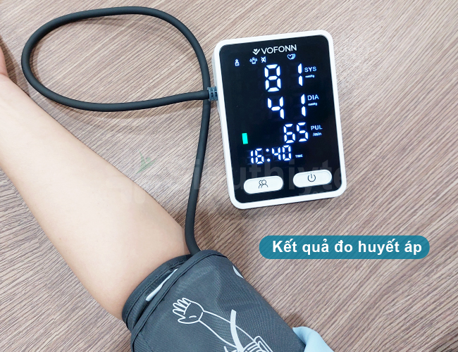 Kết quả đo huyết áp