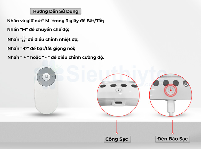 Hướng dẫn sử dụng Máy massage hỗ trợ điều trị đau lưng WellMe HZ-YBB-1