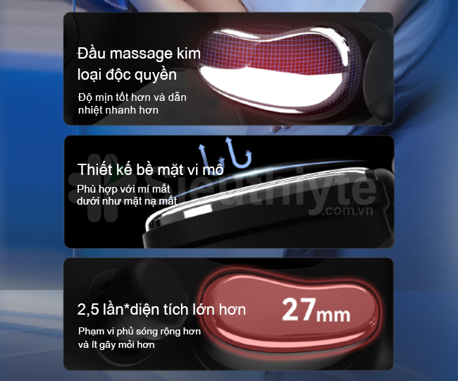 Phạm vi massage rộng