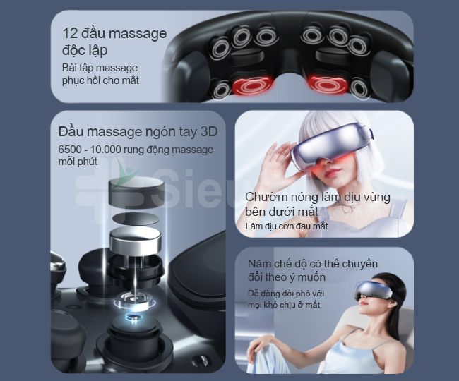 Ưu điểm của máy massage mắt cao cấp Repor