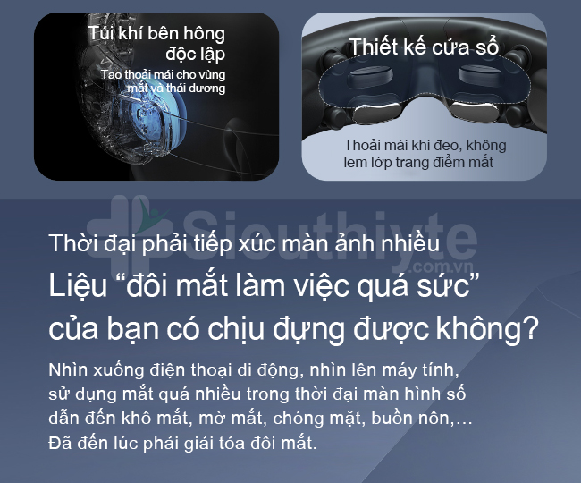 Sử dụng máy massage mắt RP-i50 để thư giãn đôi mắt mỗi ngày