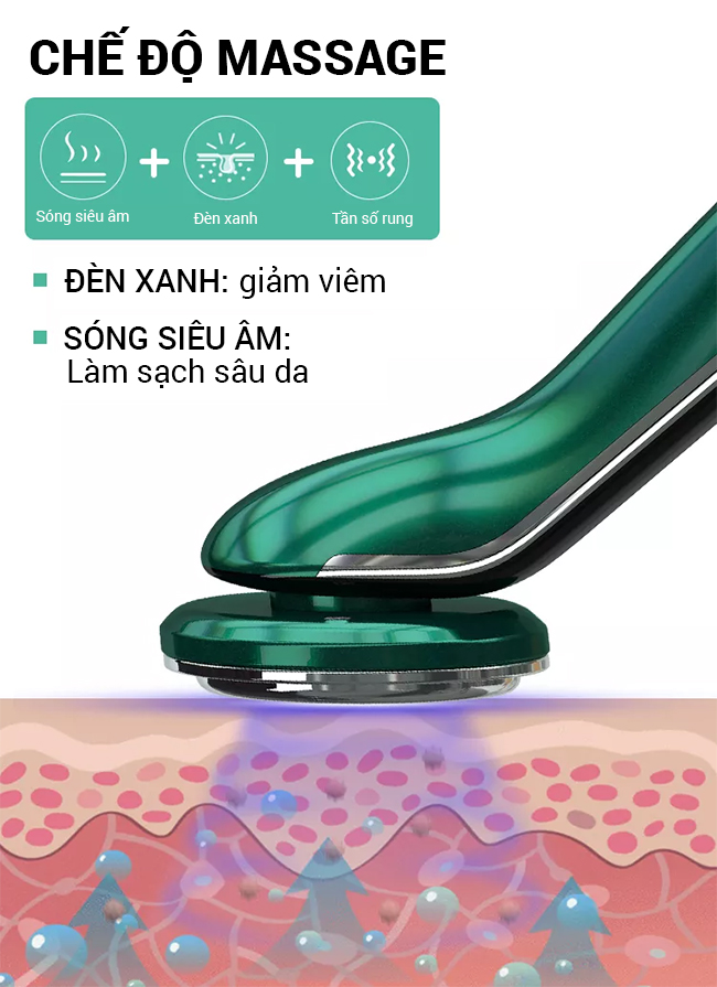 Máy massage mặt đẩy tinh chất Bimix BM21 massage mặt hiệu quả