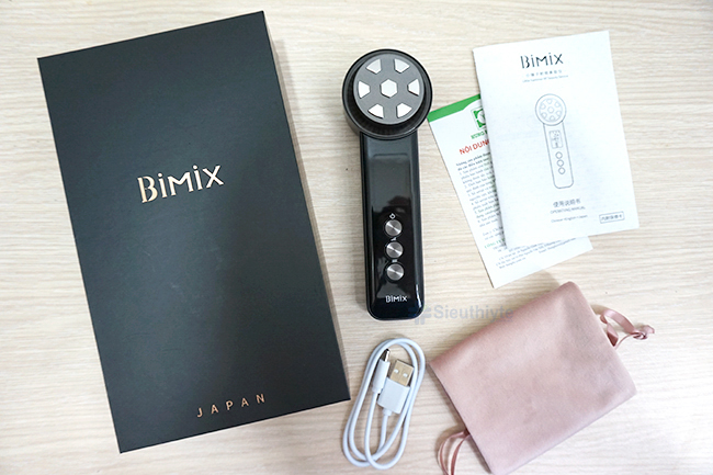 Trọn bộ sản phẩm máy massage mặt nóng lạnh công nghệ Nhật Bản Bimix BM10
