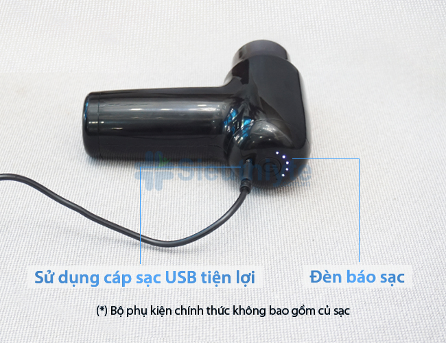 Máy massage mini cầm tay Fascial Gun PS-888 - Hình thực tế 3