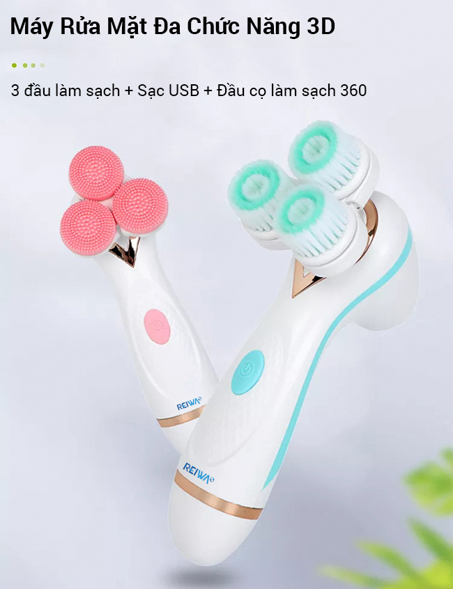 Máy rửa mặt 3 trong 1 Reiwa WT-222-2