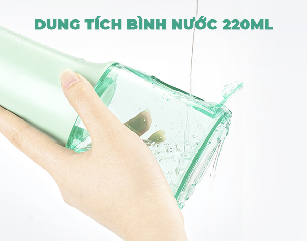 Dung tích bình chứa lớn 220ml