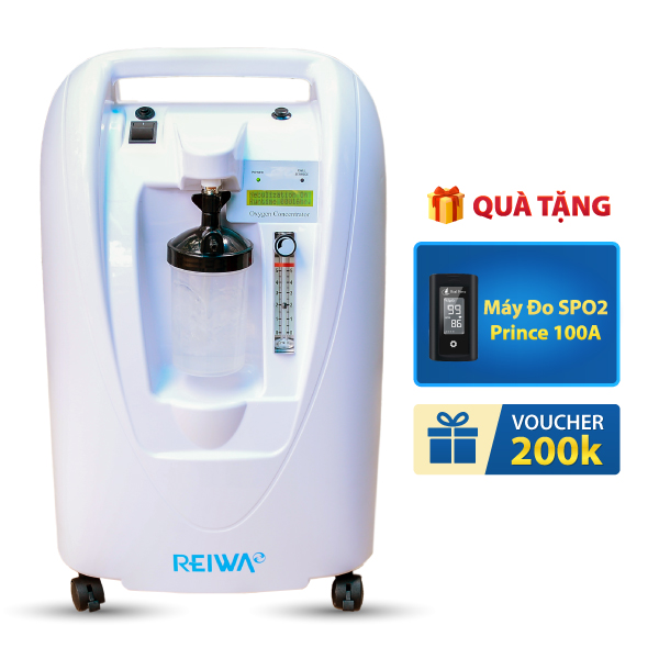 Máy tạo oxy 5 lít Reiwa K5BW - Có xông mũi