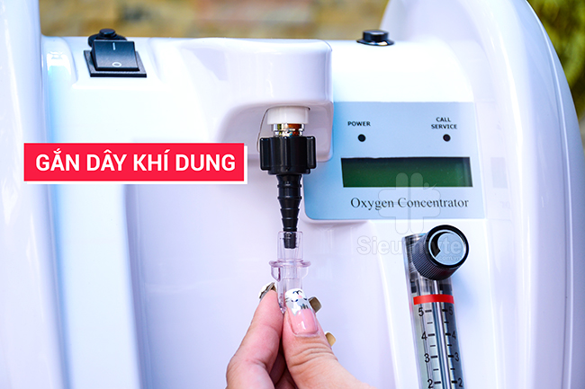 Gắn dây khí dung oxy Reiwa