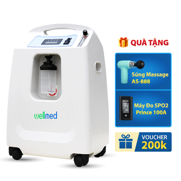 Máy tạo oxy 5 lít Wellmed DO2-5A Series - Có xông mũi