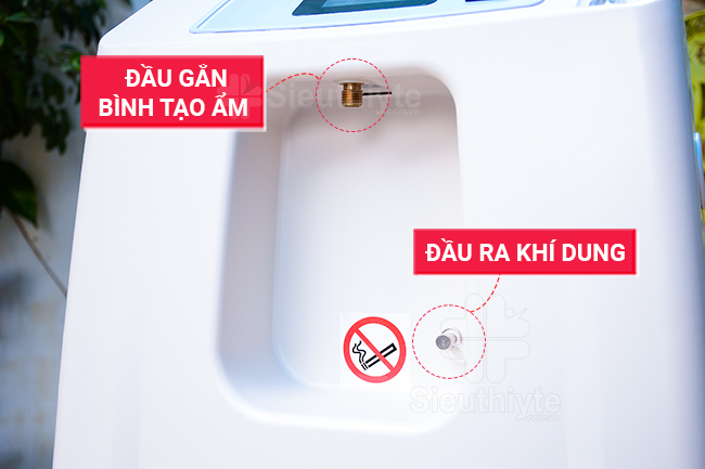 Đầu ra khí dung và đầu gắn bình tạo ẩm