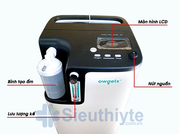 Chi tiết thân máy tạo oxy owgels oz 5 01tw0
