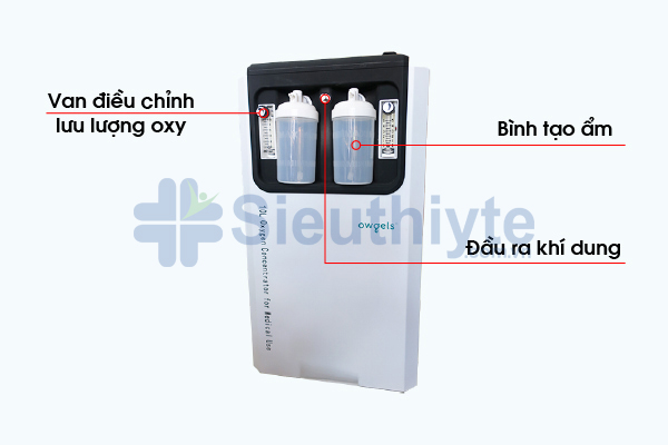 Chi tiết thân máy tạo oxy owgels 10 lít OZ-5-01NW0