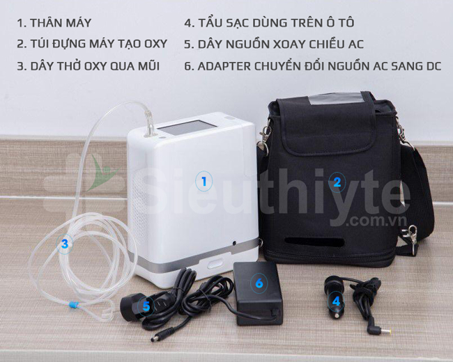Phụ kiện máy tạo oxy mini Dynmed