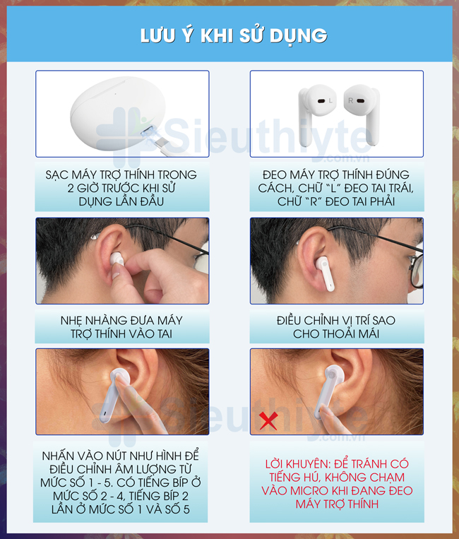 Lưu ý khi sử dụng máy trợ thính cao cấp ENNO