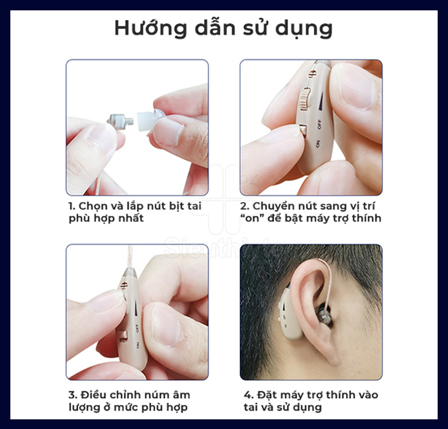 Hướng dẫn sử dụng máy trợ thính dùng pin sạc lại EN-T100