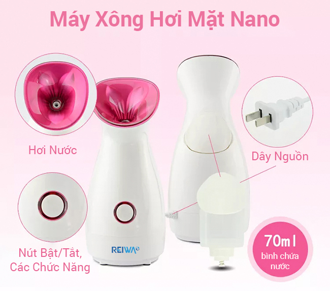 Cấu tạo máy xông hơi mặt Reiwa WT-300