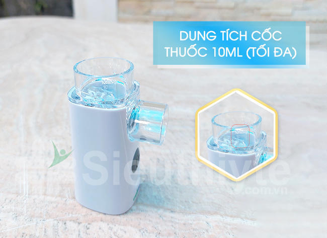 Dung tích cốc thuốc tối đa 10ml