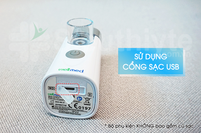 Sử dụng Pin lithium sạc lại với cáp USB đi kèm