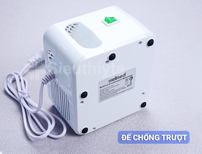 Máy xông khí dung Wellmed AXD-304 có chân đế chống trượt