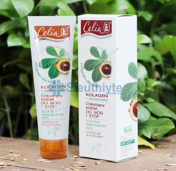 Kem thoa hỗ trợ chữa suy giãn tĩnh mạch chân Celia 100ml