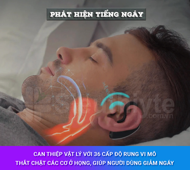 Máy chống ngáy ngủ Snore Circle YA-1323 có tác dụng giảm ngáy hiệu quả