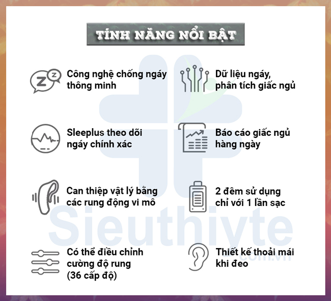 Tính năng nổi bật của máy trị ngủ ngáy
