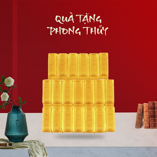 Thanh vàng tài lộc (6.5 x 2.5 cm)