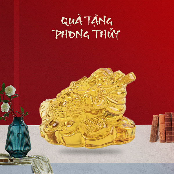 Thiềm Thừ vàng phong thủy (7cm)